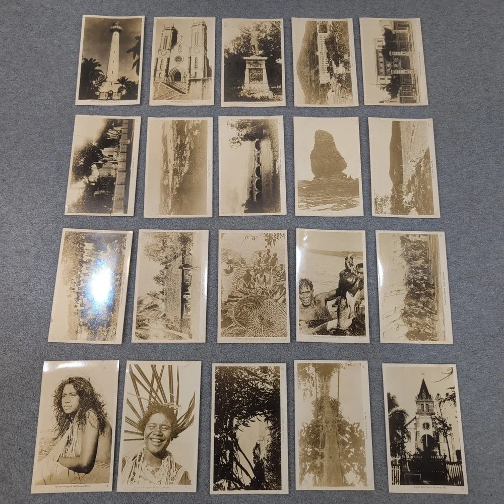 Full Set of 20 Vintage 1940's RPPC from New Caledonia - See Photos! Postcards - Picture 1 of 16
